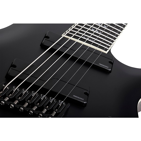 Schecter Guitar Research C-7 Multiscale SLS Elite Evil Twin 7-String Electric Guitar Satin Black