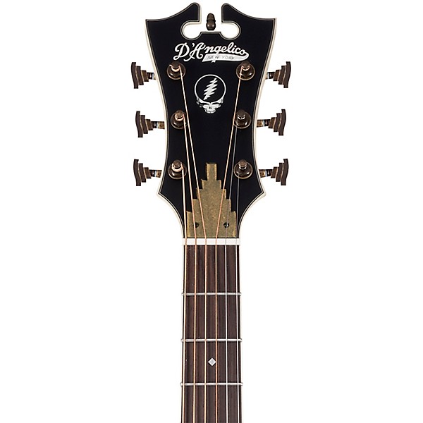 D'Angelico Premier Grateful Dead Tammany Limited-Edition Acoustic-Electric Guitar Red, White, and Blue Lightning Bolt