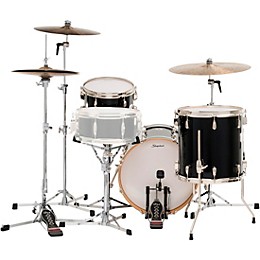 Slingerland Studio King 3-Piece Shell Pack with 18" Bass Drum Del Norte Black Lacquer