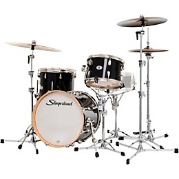 Slingerland Studio King 3-Piece Shell Pack with 18" Bass Drum Del Norte Black Lacquer