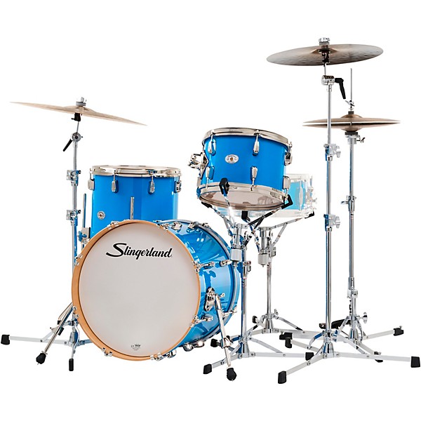 Slingerland Studio King 3-Piece Shell Pack with 18" Bass Drum Lunar Blue Lacquer