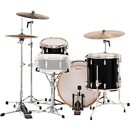 Slingerland Studio King 3-Piece Shell Pack with 20" Bass Drum Del Norte Black Lacquer