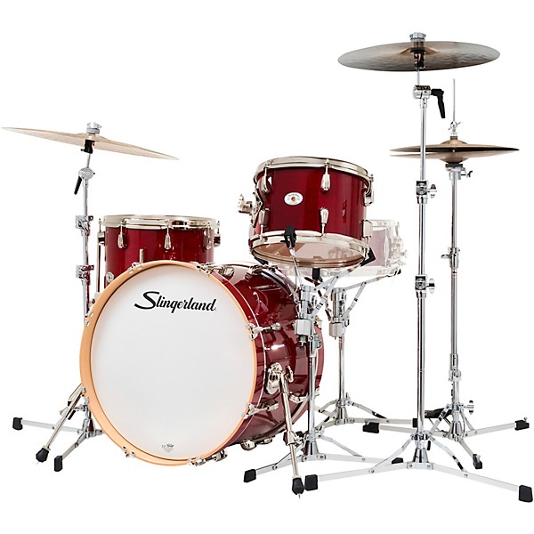 Slingerland Studio King 3-Piece Shell Pack with 20" Bass Drum Royal Crimson Lacquer