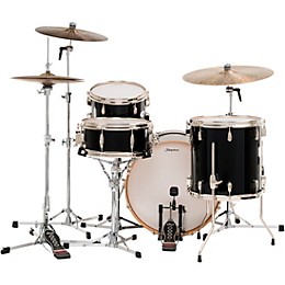 Slingerland Studio King 4-Piece Shell Pack with 20" Bass Drum Del Norte Black Lacquer