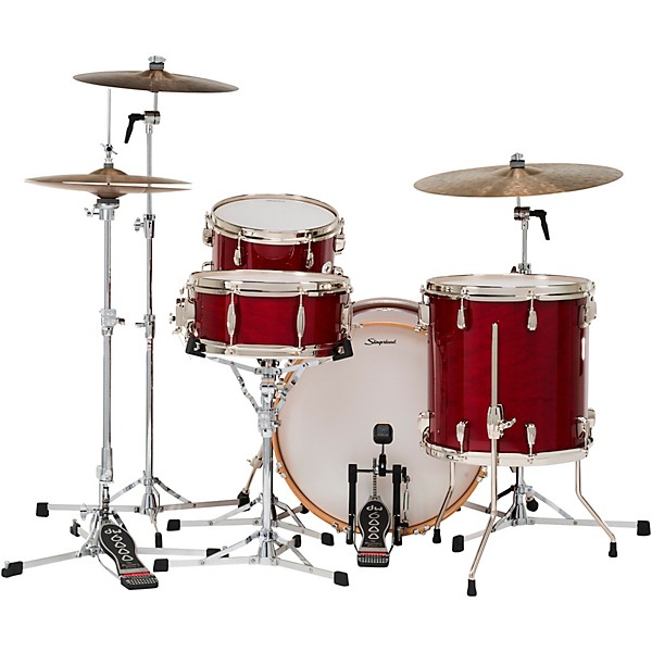Slingerland Studio King 4-Piece Shell Pack with 20" Bass Drum Royal Crimson Lacquer