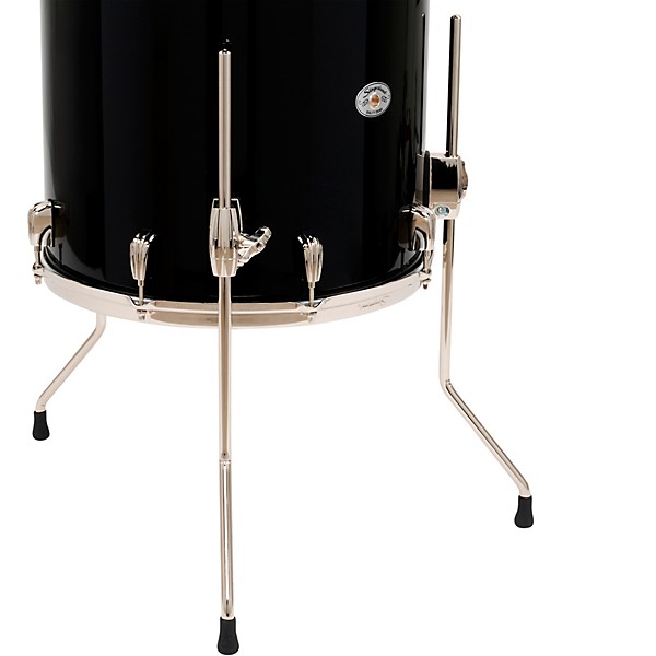 Slingerland Studio King 4-Piece Shell Pack with 22" Bass Drum and Snare Drum Del Norte Black Lacquer