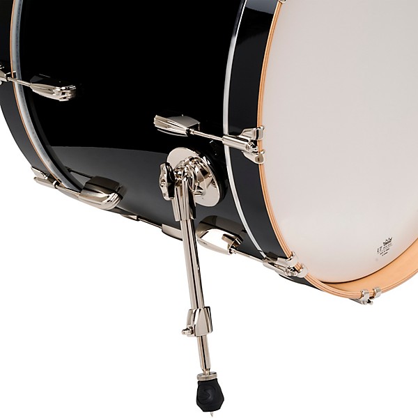 Slingerland Studio King 4-Piece Shell Pack with 22" Bass Drum and Snare Drum Del Norte Black Lacquer