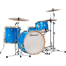 Slingerland Studio King 4-Piece Shell Pack with 22" Bass Drum and Snare Drum Lunar Blue Lacquer