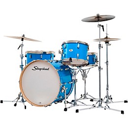 Slingerland Studio King 4-Piece Shell Pack with 22" Bass Drum and Snare Drum Lunar Blue Lacquer