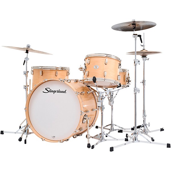 Slingerland Studio King 4-Piece Shell Pack with 22" Bass Drum and Snare Drum Ventura Sand Lacquer