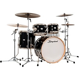 Slingerland Studio King 4-Piece Shell Pack with 22" Bass Drum Del Norte Black Lacquer