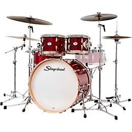 Slingerland Studio King 4-Piece Shell Pack with 22" Bass Drum Royal Crimson Lacquer