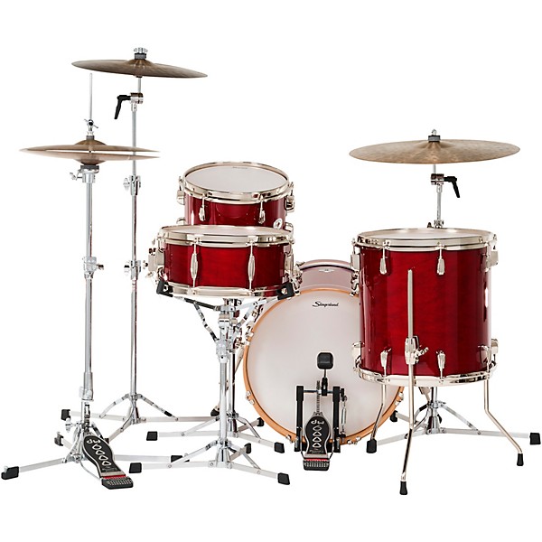 Slingerland Studio King 4-Piece Shell Pack With 18" Bass Drum Royal Crimson Lacquer