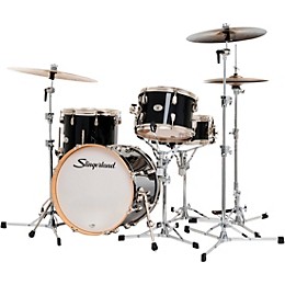 Slingerland Studio King 4-Piece Shell Pack With 18" Bass Drum Del Norte Black Lacquer