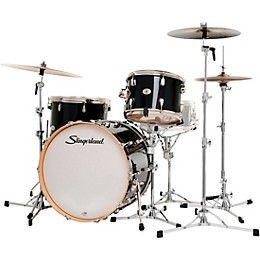 Slingerland Studio King 3-Piece Shell Pack with 22" Bass Drum Del Norte Black Lacquer