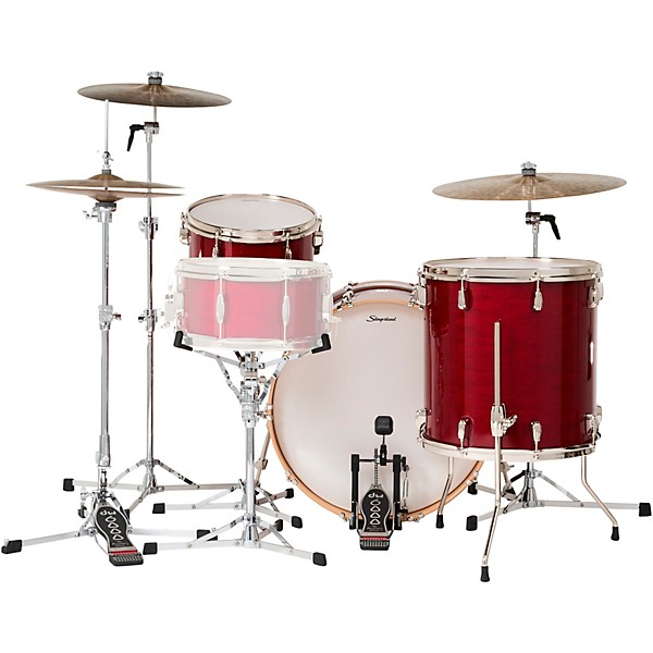 Slingerland Studio King 3-Piece Shell Pack with 22" Bass Drum Royal Crimson Lacquer
