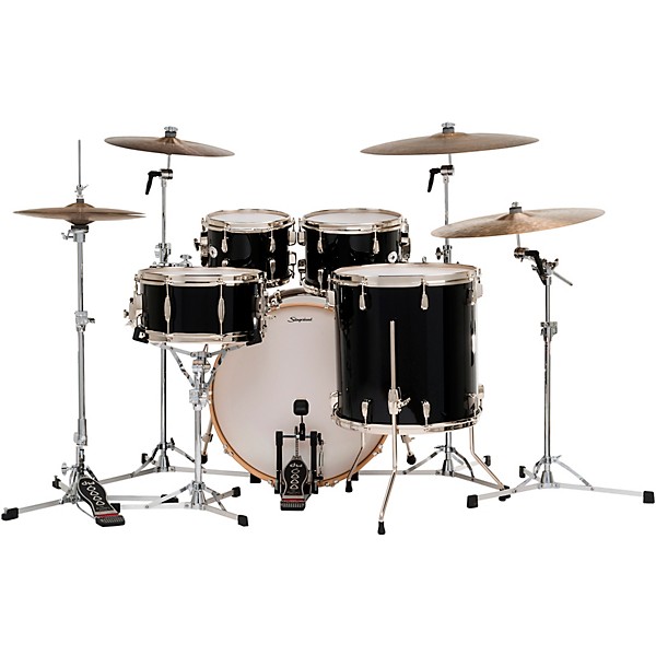 Slingerland Studio King 5-Piece Shell Pack with 22" Bass Drum Del Norte Black Lacquer