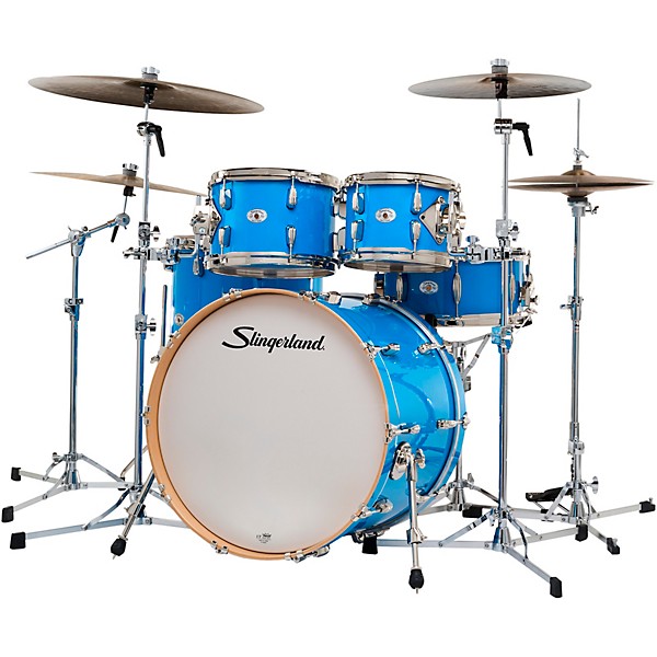 Slingerland Studio King 5-Piece Shell Pack with 22" Bass Drum Lunar Blue Lacquer