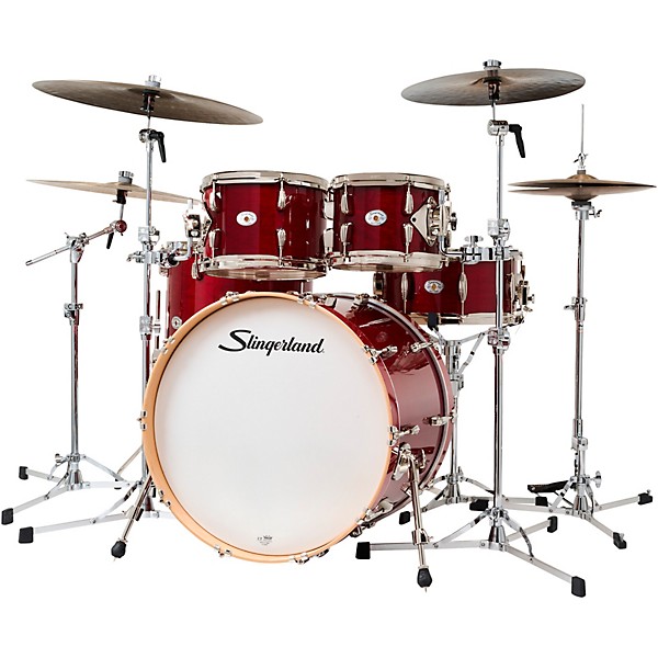 Slingerland Studio King 5-Piece Shell Pack with 22" Bass Drum Royal Crimson Lacquer