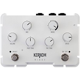 Kernom Ridge Overdrive Effects Pedal White