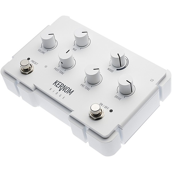 Kernom Ridge Overdrive Effects Pedal White