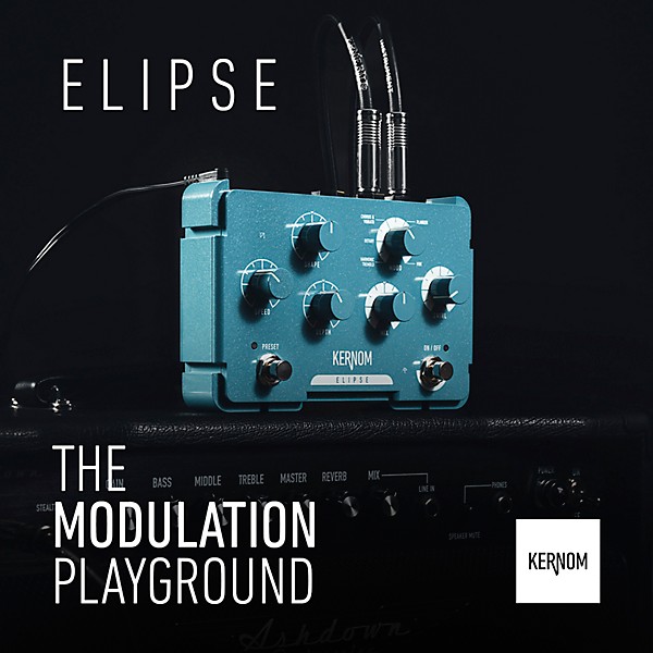Kernom Elipse Modulation Effects Pedal Teal
