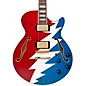 D'Angelico Premier Grateful Dead SS Semi-Hollow Electric Guitar Red, White, and Blue Lightning Bolt thumbnail