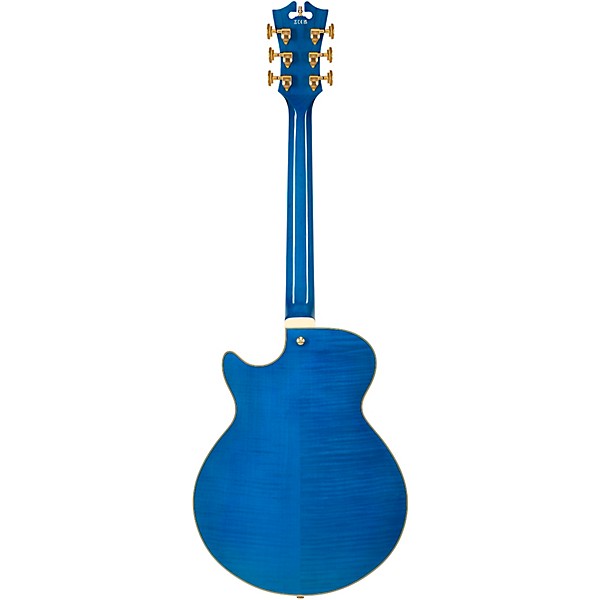 D'Angelico Premier Grateful Dead SS Semi-Hollow Electric Guitar Red, White, and Blue Lightning Bolt