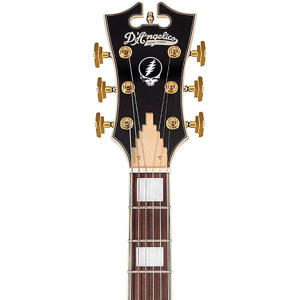 D'Angelico Premier Grateful Dead SS Semi-Hollow Electric Guitar Red, White, and Blue Lightning Bolt