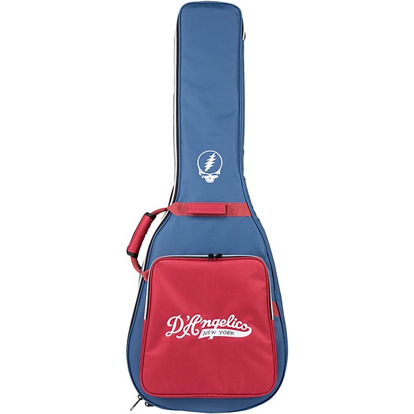 D'Angelico Premier Grateful Dead DC Semi-Hollow Electric Guitar Red, White, and Blue Lightning Bolt