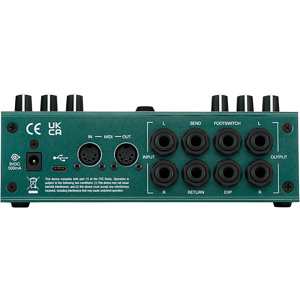 Electro-Harmonix Oceans Abyss Advanced Reverb Laboratory Effects Pedal Green
