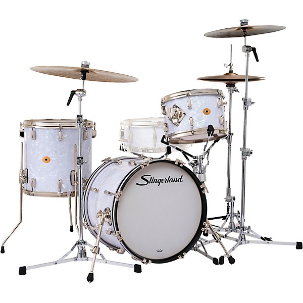 Slingerland Radio King 3-Piece Shell Pack With 18" Bass Drum White Marine Pearl
