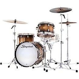 Slingerland Radio King 3-Piece Shell Pack With 18" Bass Drum Black and Gold Lacquer