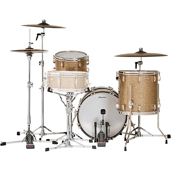 Slingerland Radio King 3-Piece Drum Shell Pack With 18" Bass Drum - Gold Glass