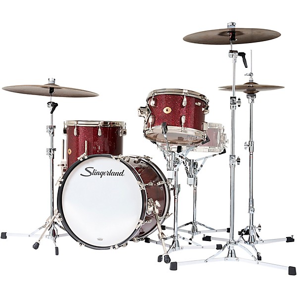 Slingerland Radio King 3-Piece Drum Shell Pack With 18" Bass Drum - Maroon Glass