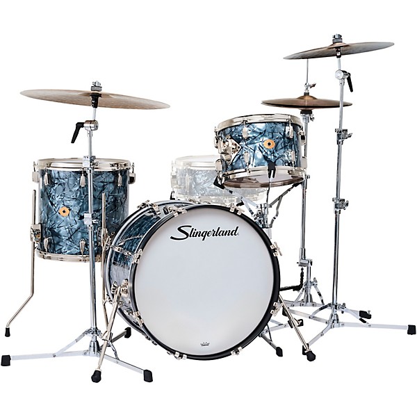 Slingerland Radio King 3-Piece Shell Pack With 20" Bass Drum Black Diamond Pearl