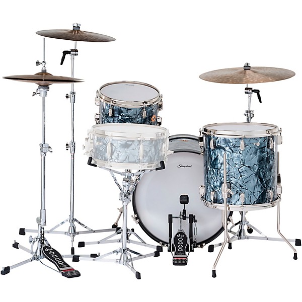 Slingerland Radio King 3-Piece Shell Pack With 20" Bass Drum Black Diamond Pearl