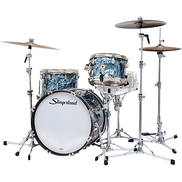 Slingerland Radio King 3-Piece Shell Pack With 20" Bass Drum Black Diamond Pearl
