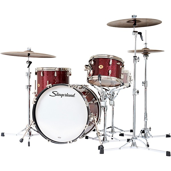 Slingerland Radio King 3-Piece Drum Shell Pack With 20" Bass Drum - Maroon Glass