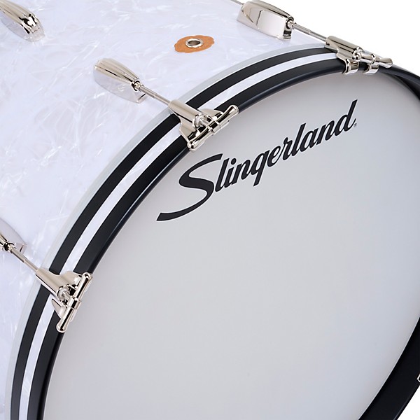 Slingerland Radio King 4-Piece Shell Pack With 20" Bass Drum and Snare White Marine Pearl