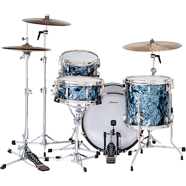 Slingerland Radio King 4-Piece Shell Pack With 20" Bass Drum and Snare Black Diamond Pearl