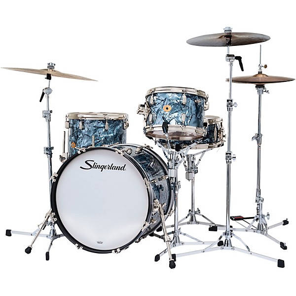 Slingerland Radio King 4-Piece Shell Pack With 20" Bass Drum and Snare Black Diamond Pearl