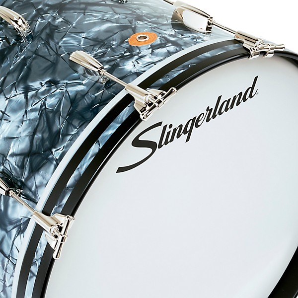 Slingerland Radio King 4-Piece Shell Pack With 20" Bass Drum and Snare Black Diamond Pearl