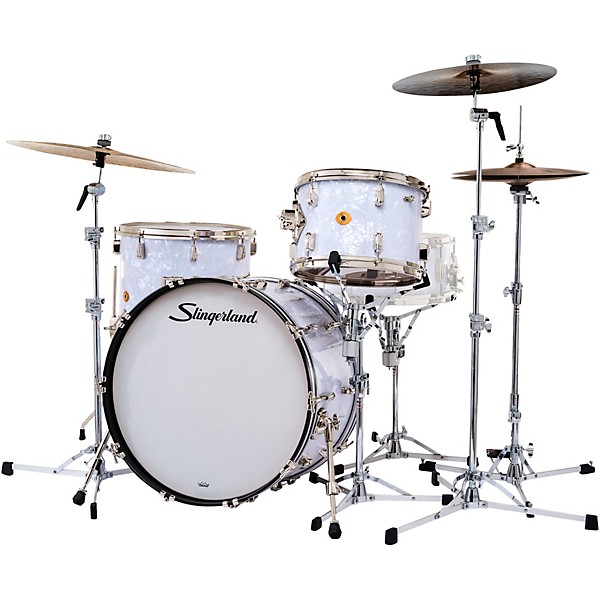 Slingerland Radio King 4-Piece Shell Pack With 22" Bass Drum White Marine Pearl