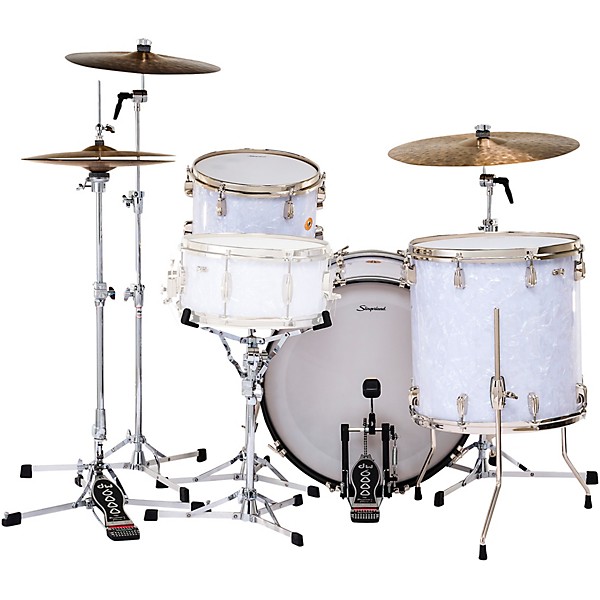 Slingerland Radio King 4-Piece Shell Pack With 22" Bass Drum White Marine Pearl