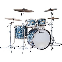 Slingerland Radio King 4-Piece Shell Pack With 22" Bass Drum Black Diamond Pearl