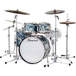 Slingerland Radio King 4-Piece Shell Pack With 22" Bass Drum Black Diamond Pearl
