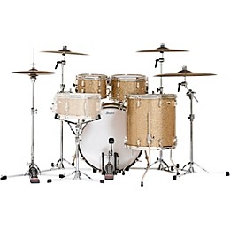 Slingerland Radio King 4-Piece Drum Shell Pack With 22" Bass Drum - Gold Glass