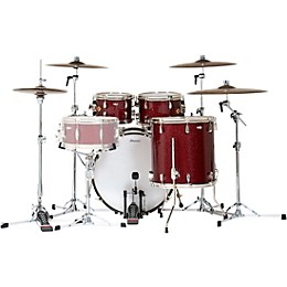 Slingerland Radio King 4-Piece Drum Shell Pack With 22" Bass Drum - Maroon Glass