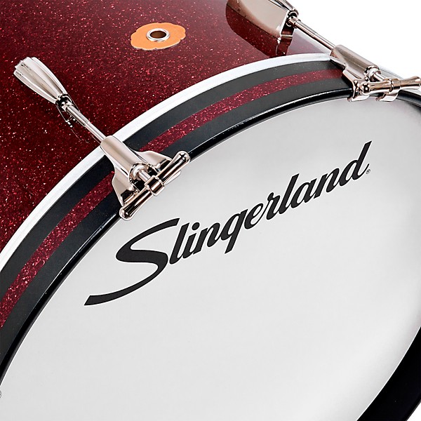 Slingerland Radio King 4-Piece Drum Shell Pack With 22" Bass Drum - Maroon Glass